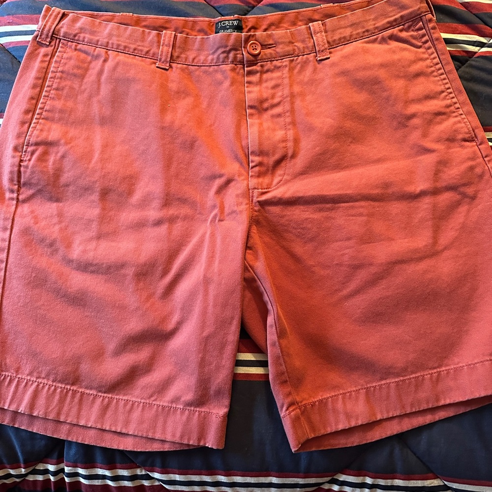 J. Crew Men's Nantucket Red Gramercy Shorts - Size 38
